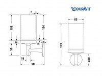 PORTAVASO A PARED STARCK T DURAVIT